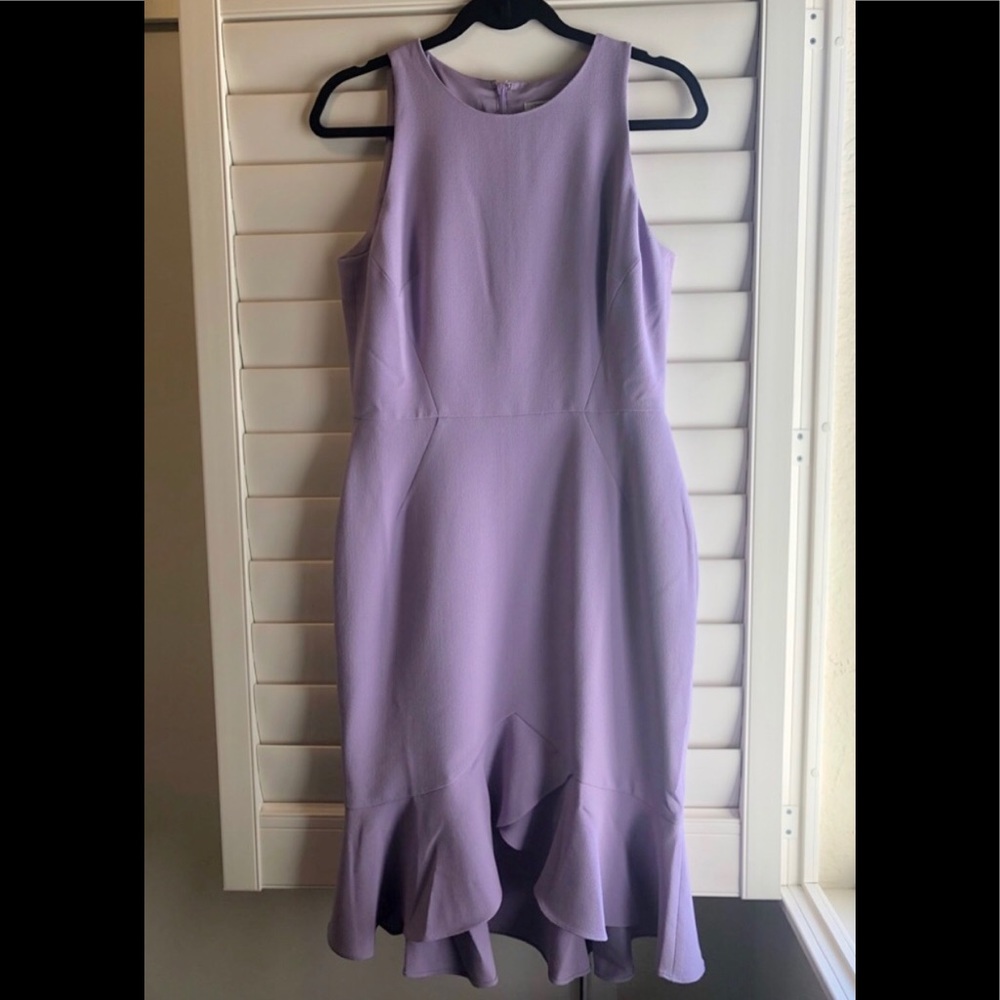 London Style Collection Lilac Cocktail Dress